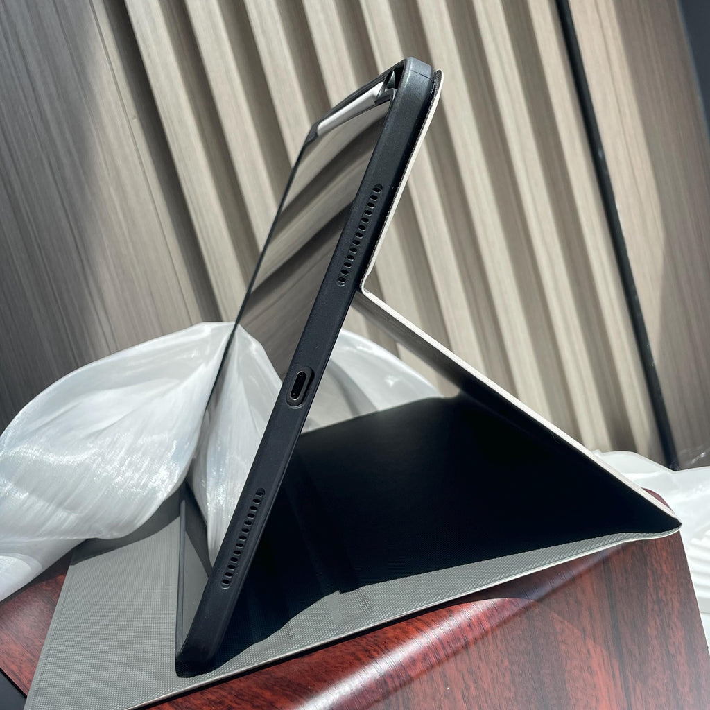 Pastel Bow and Ribbon Doodles iPad Case with Pencil Holder Protective iPad Air Case iPad Pro Case iPad Mini Case Cover Unique Gift Idea