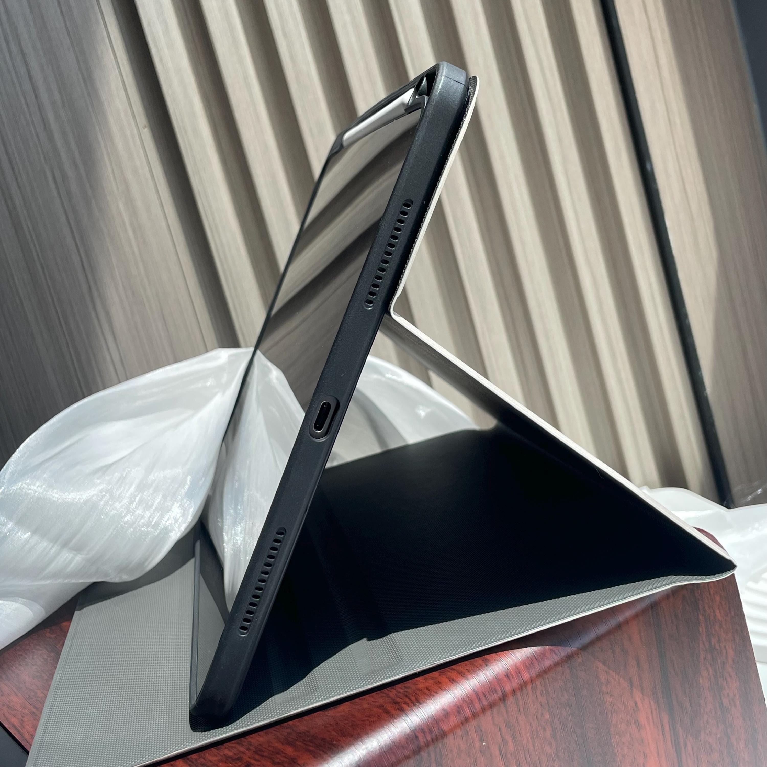 Pastel Bow and Ribbon Doodles iPad Case with Pencil Holder Protective iPad Air Case iPad Pro Case iPad Mini Case Cover Unique Gift Idea