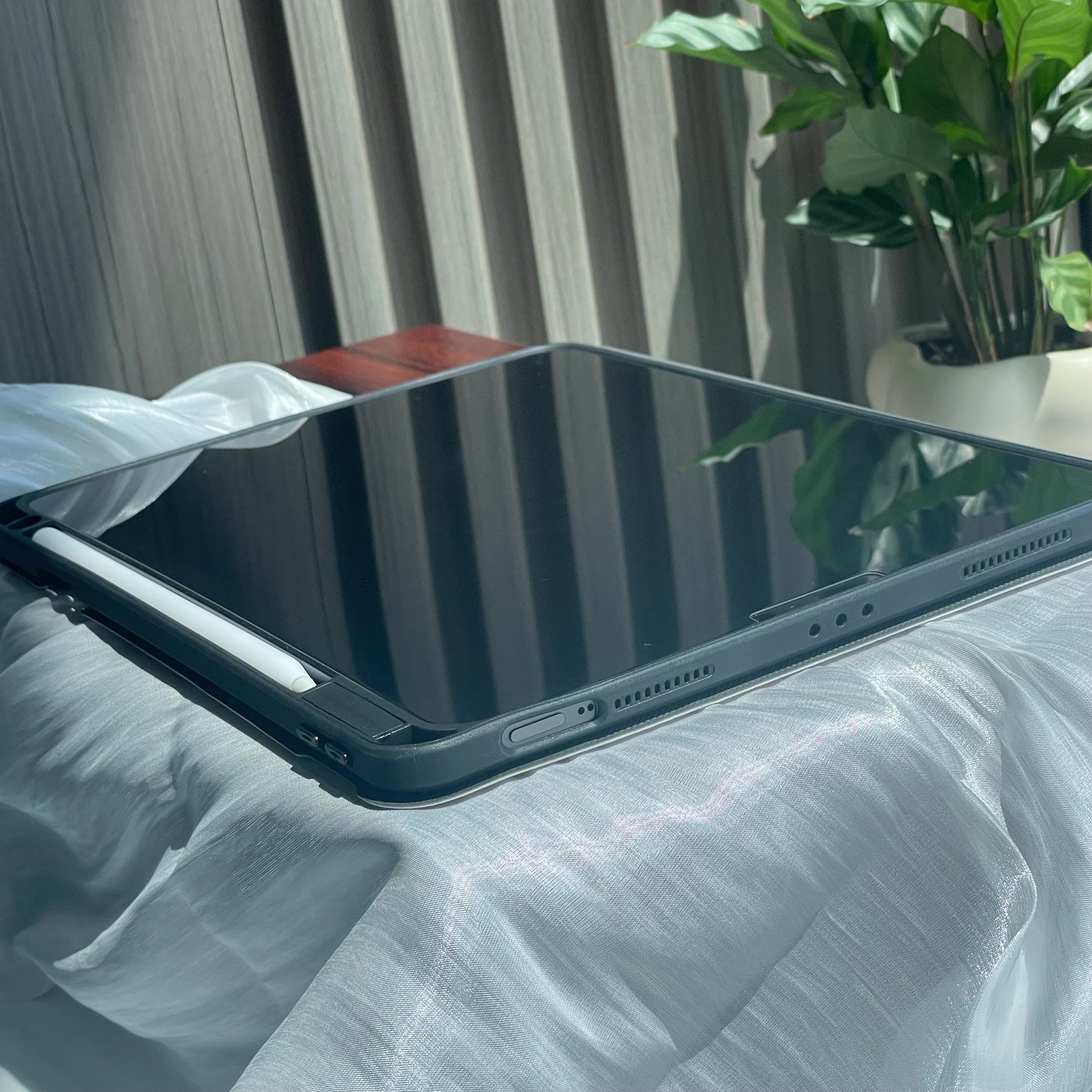 Pastel Bow and Ribbon Doodles iPad Case with Pencil Holder Protective iPad Air Case iPad Pro Case iPad Mini Case Cover Unique Gift Idea