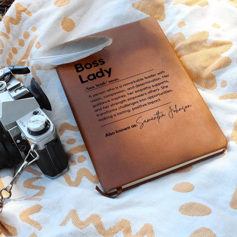 Personalized Boss Lady Journal Custom Gift for Boss female Boss Lady Journal Gift Keepsake for Boss Lady Boss Gift for Women Female Manager