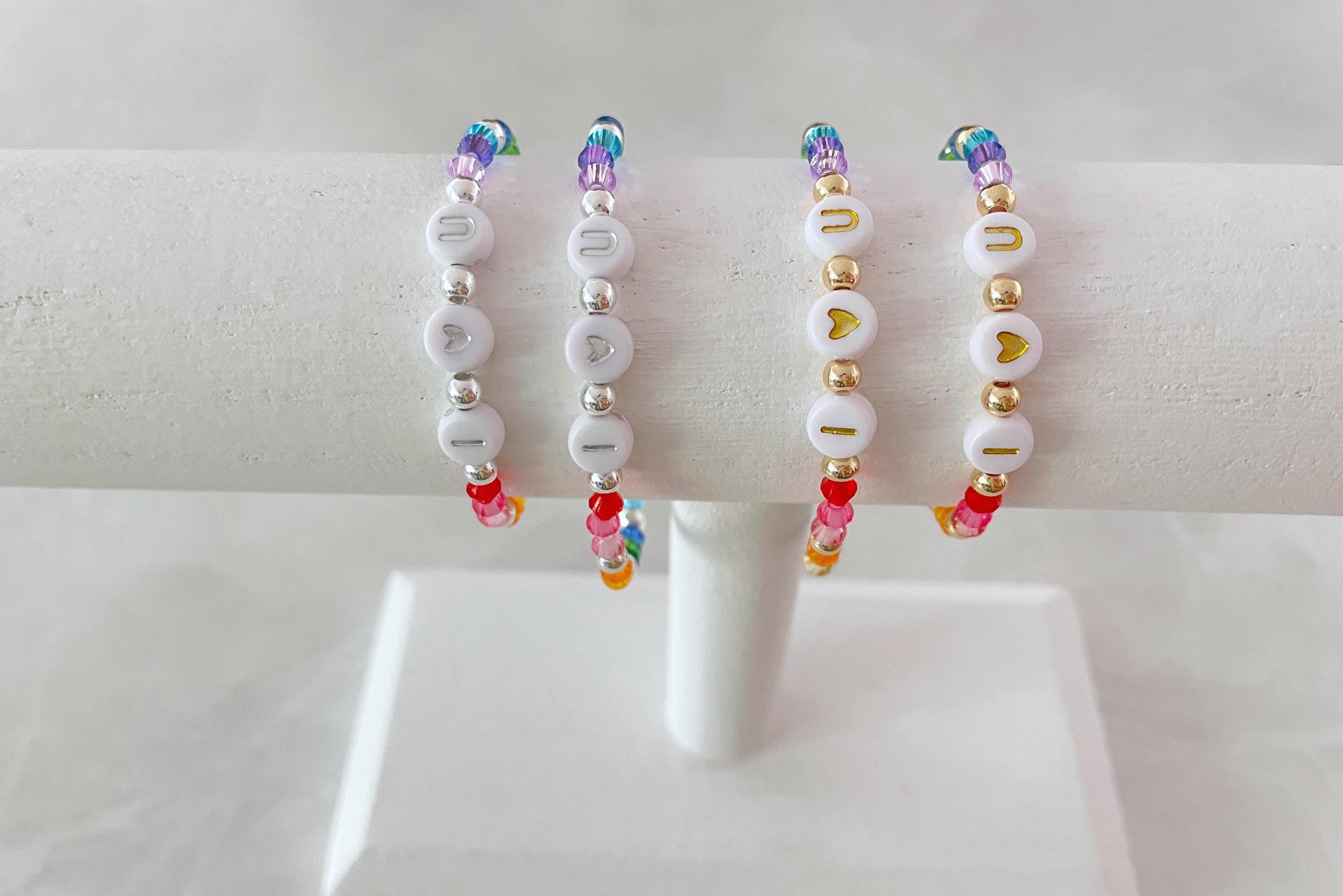 first day of school bracelet set | kindergarten bracelet | mommy and me bracelet | rainbow bracelet | preschool bracelet | kids bracelet