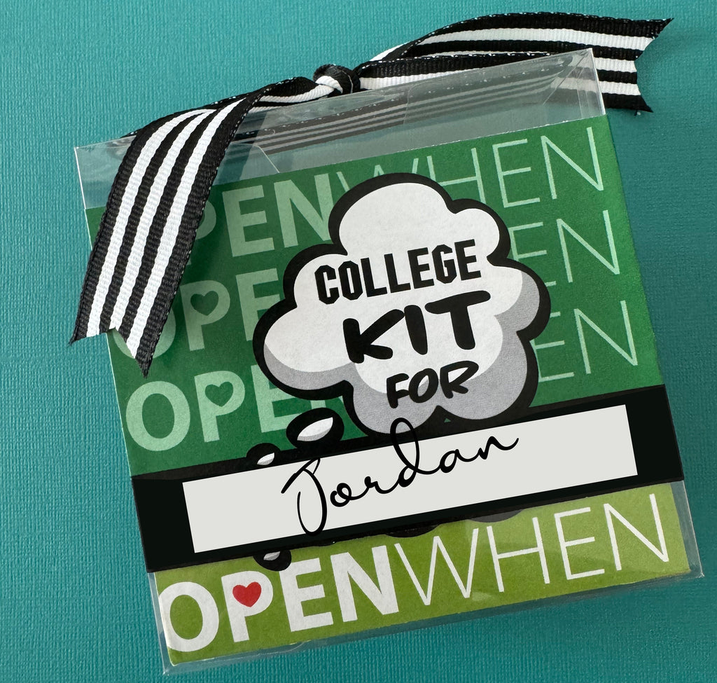 Open When Gift Box for College Student, Going Away College Gift, College Gift Card Box, Gift card Holder, College personalized Gift, GiftBox