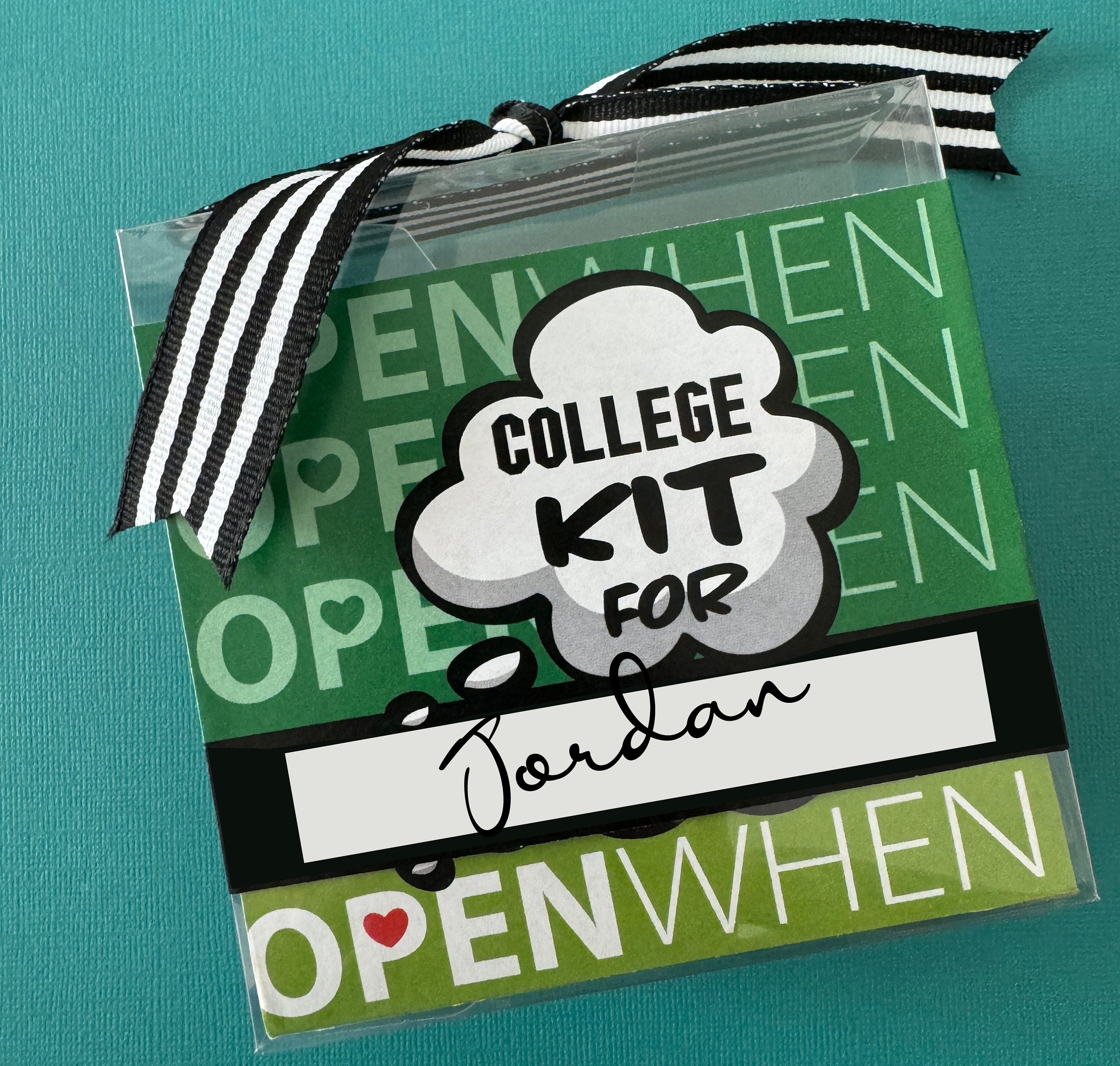 Open When Gift Box for College Student, Going Away College Gift, College Gift Card Box, Gift card Holder, College personalized Gift, GiftBox