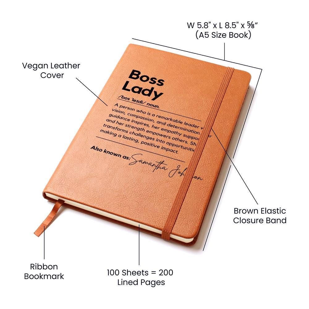 Personalized Boss Lady Journal Custom Gift for Boss female Boss Lady Journal Gift Keepsake for Boss Lady Boss Gift for Women Female Manager