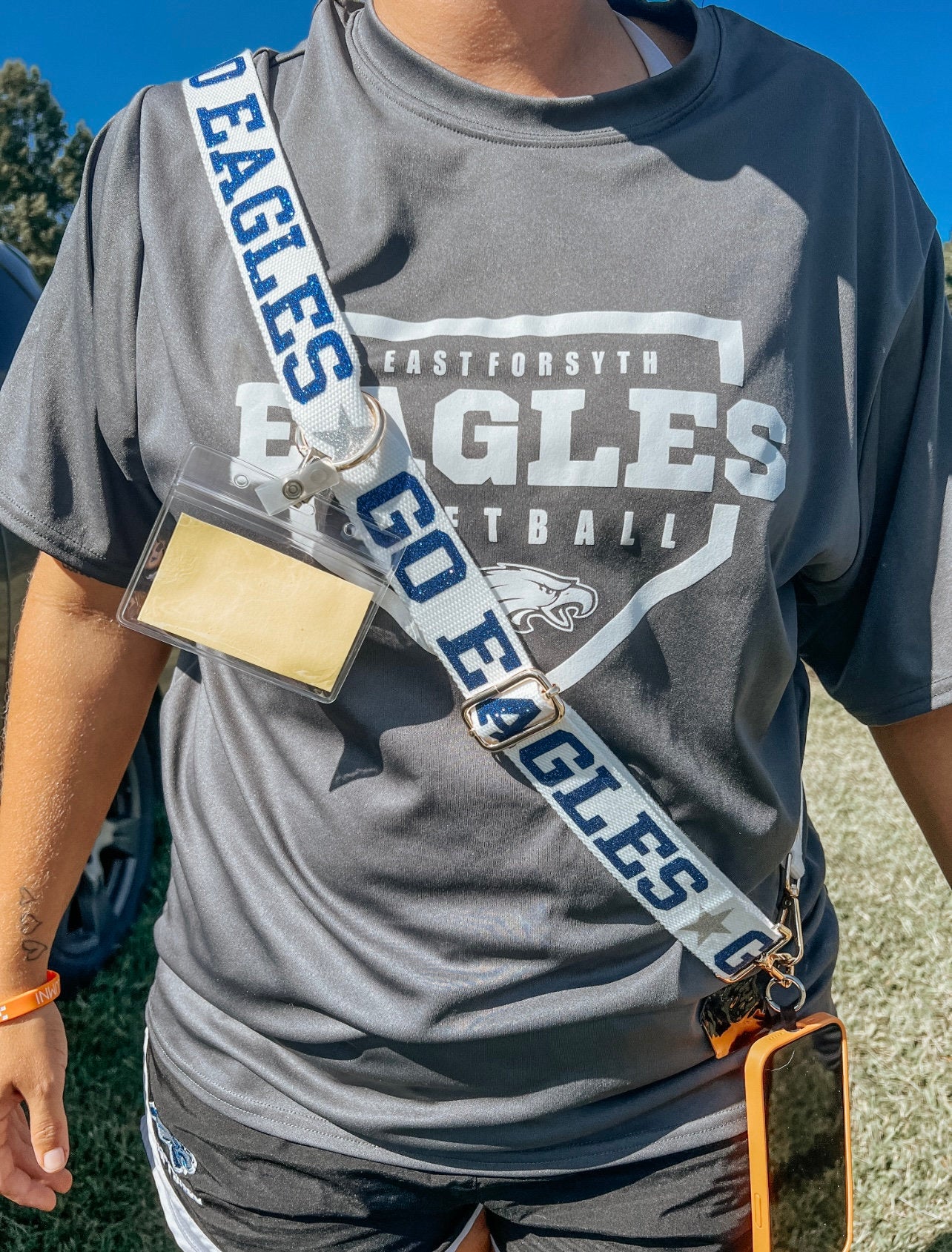 Teacher Crossbody Strap / Teacher Custom Gift / Teacher Badge Holder / Cell Phone Sling / Crossbody Phone Strap  / Teacher Accessories