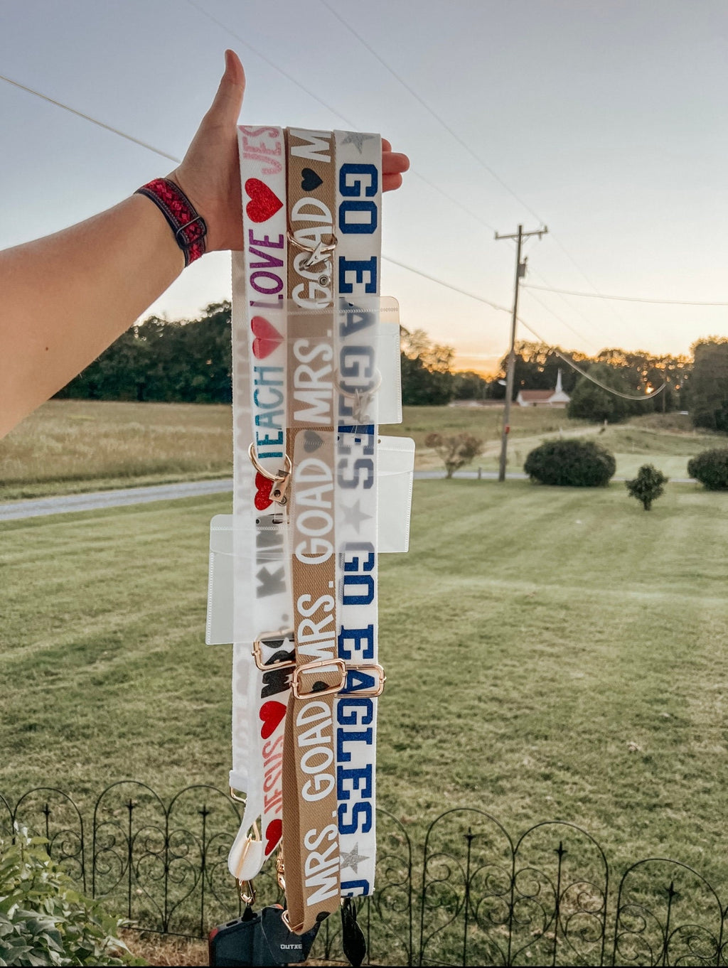 Teacher Crossbody Strap / Teacher Custom Gift / Teacher Badge Holder / Cell Phone Sling / Crossbody Phone Strap  / Teacher Accessories