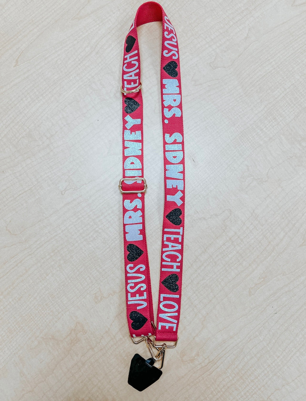 Teacher Crossbody Strap / Teacher Custom Gift / Teacher Badge Holder / Cell Phone Sling / Crossbody Phone Strap  / Teacher Accessories