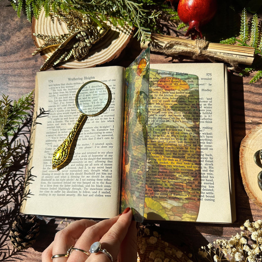 Velaris, Terrasen, Lunathion Trio Stained Glass Bookmarks (Transparent Bookmark, Stained Glass Night Court, Fantasy Book Reader Gift)