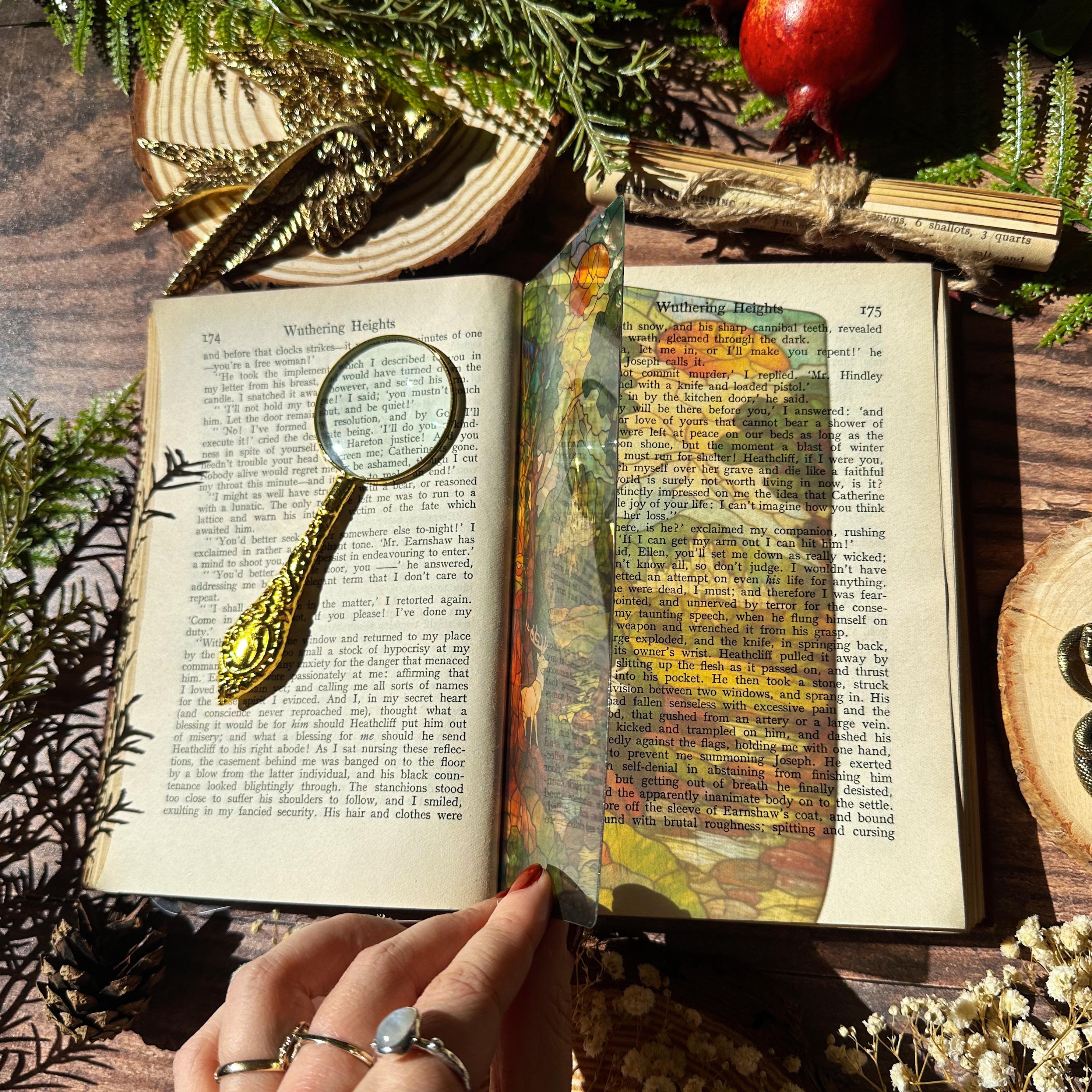 Velaris, Terrasen, Lunathion Trio Stained Glass Bookmarks (Transparent Bookmark, Stained Glass Night Court, Fantasy Book Reader Gift)