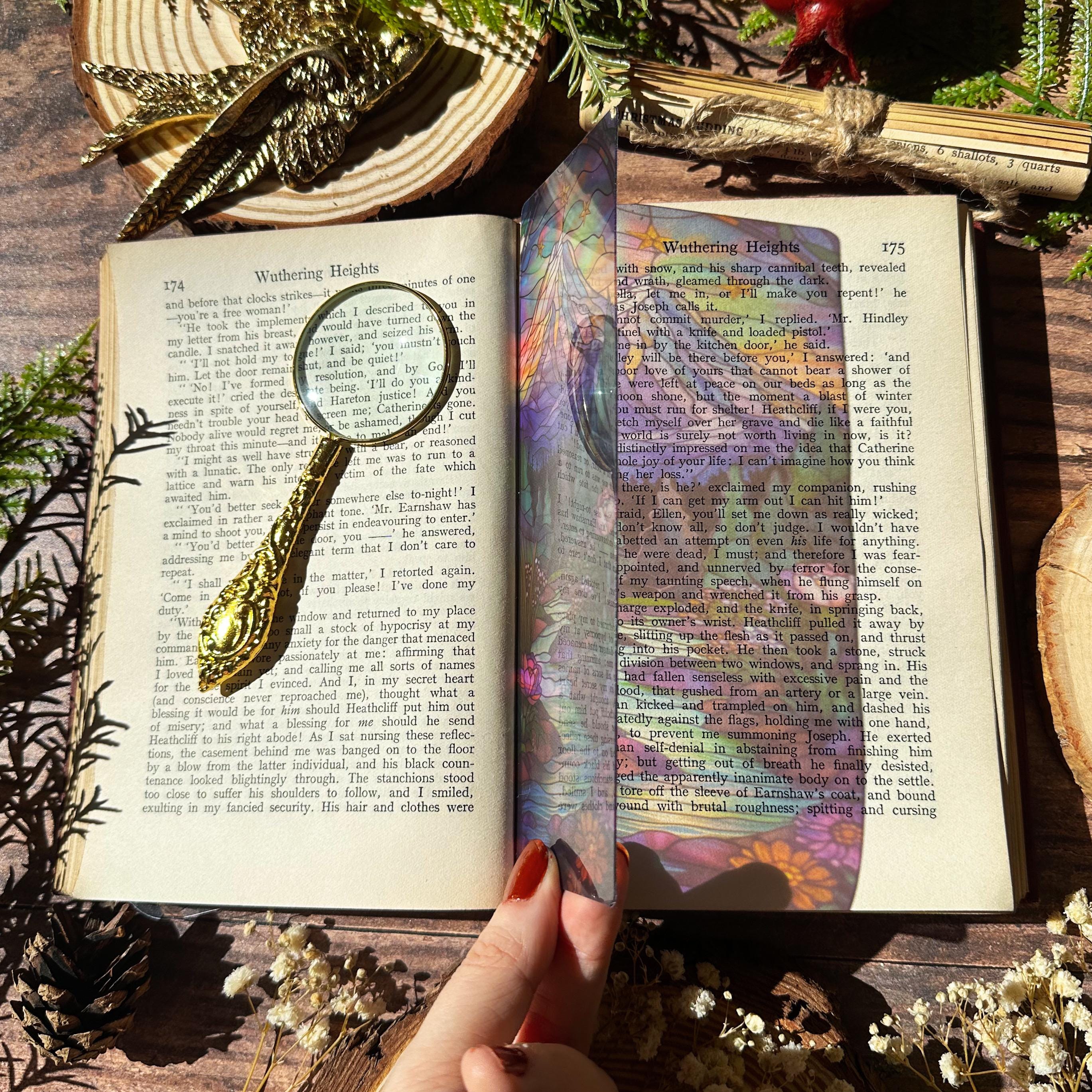 Velaris, Terrasen, Lunathion Trio Stained Glass Bookmarks (Transparent Bookmark, Stained Glass Night Court, Fantasy Book Reader Gift)