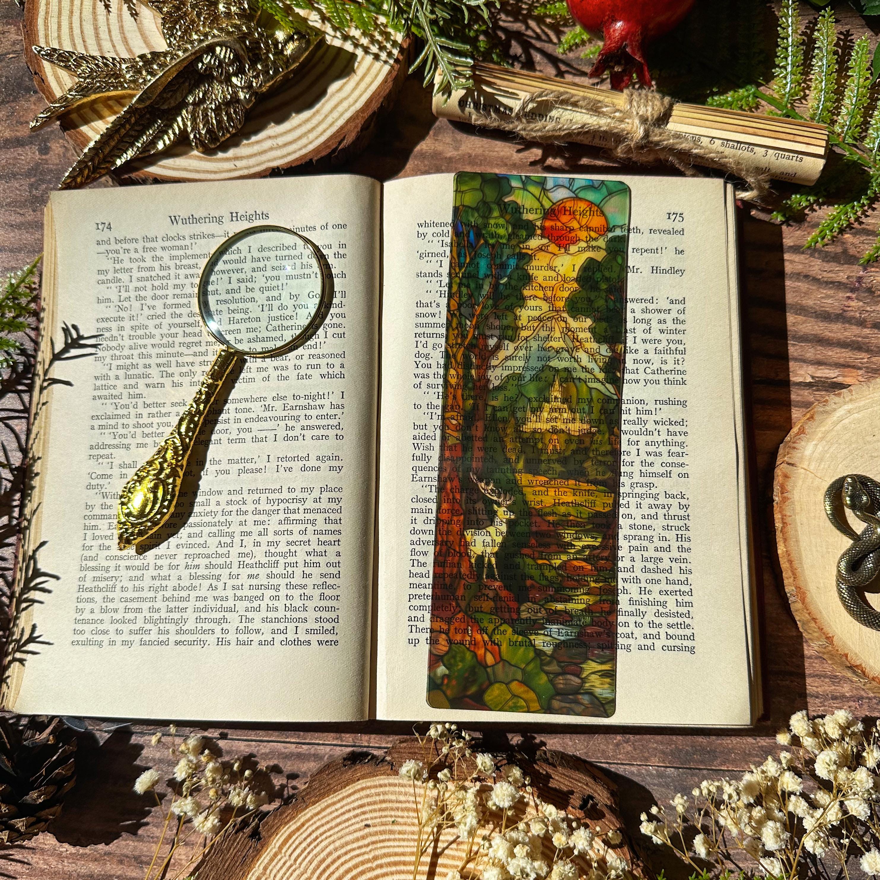 Velaris, Terrasen, Lunathion Trio Stained Glass Bookmarks (Transparent Bookmark, Stained Glass Night Court, Fantasy Book Reader Gift)