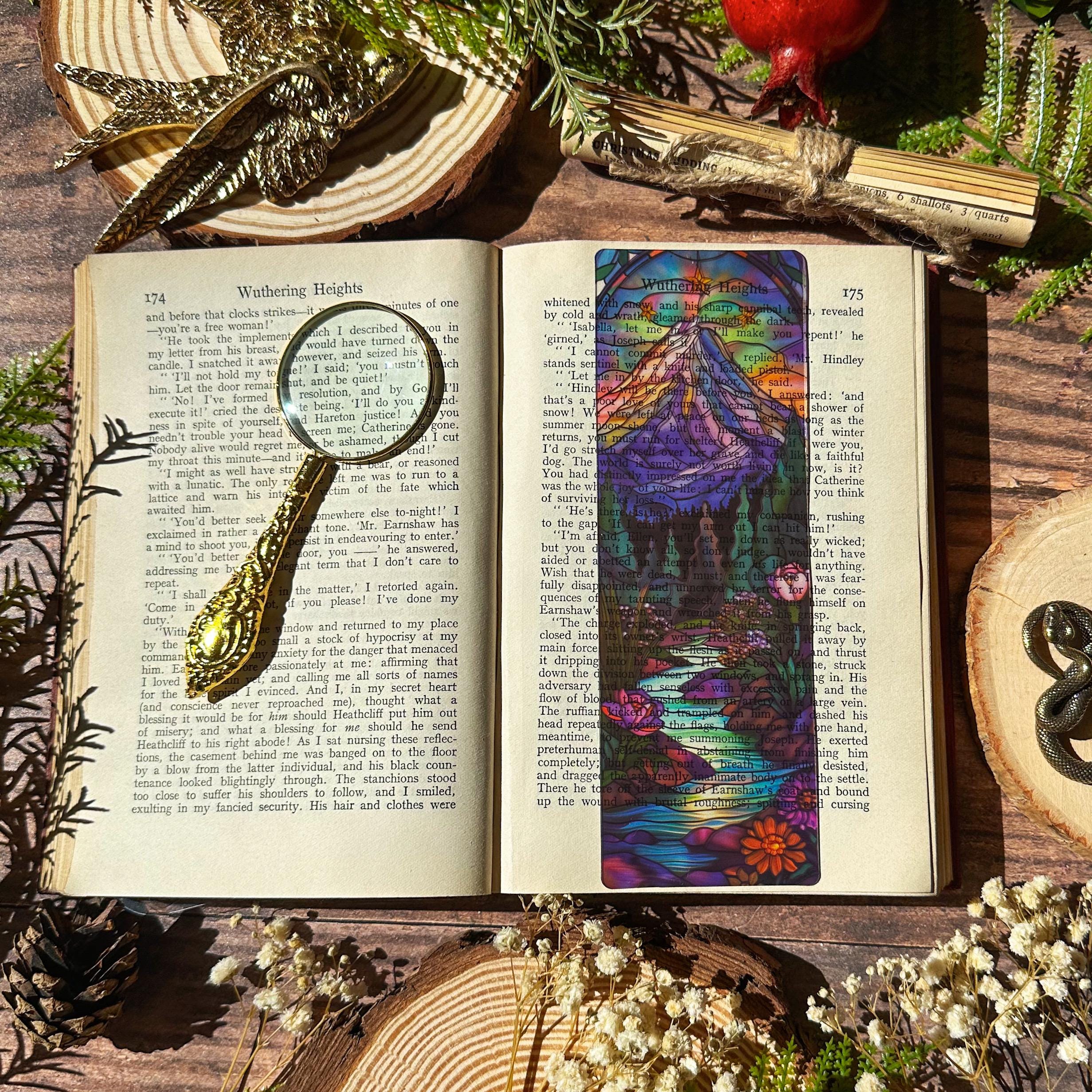 Velaris, Terrasen, Lunathion Trio Stained Glass Bookmarks (Transparent Bookmark, Stained Glass Night Court, Fantasy Book Reader Gift)