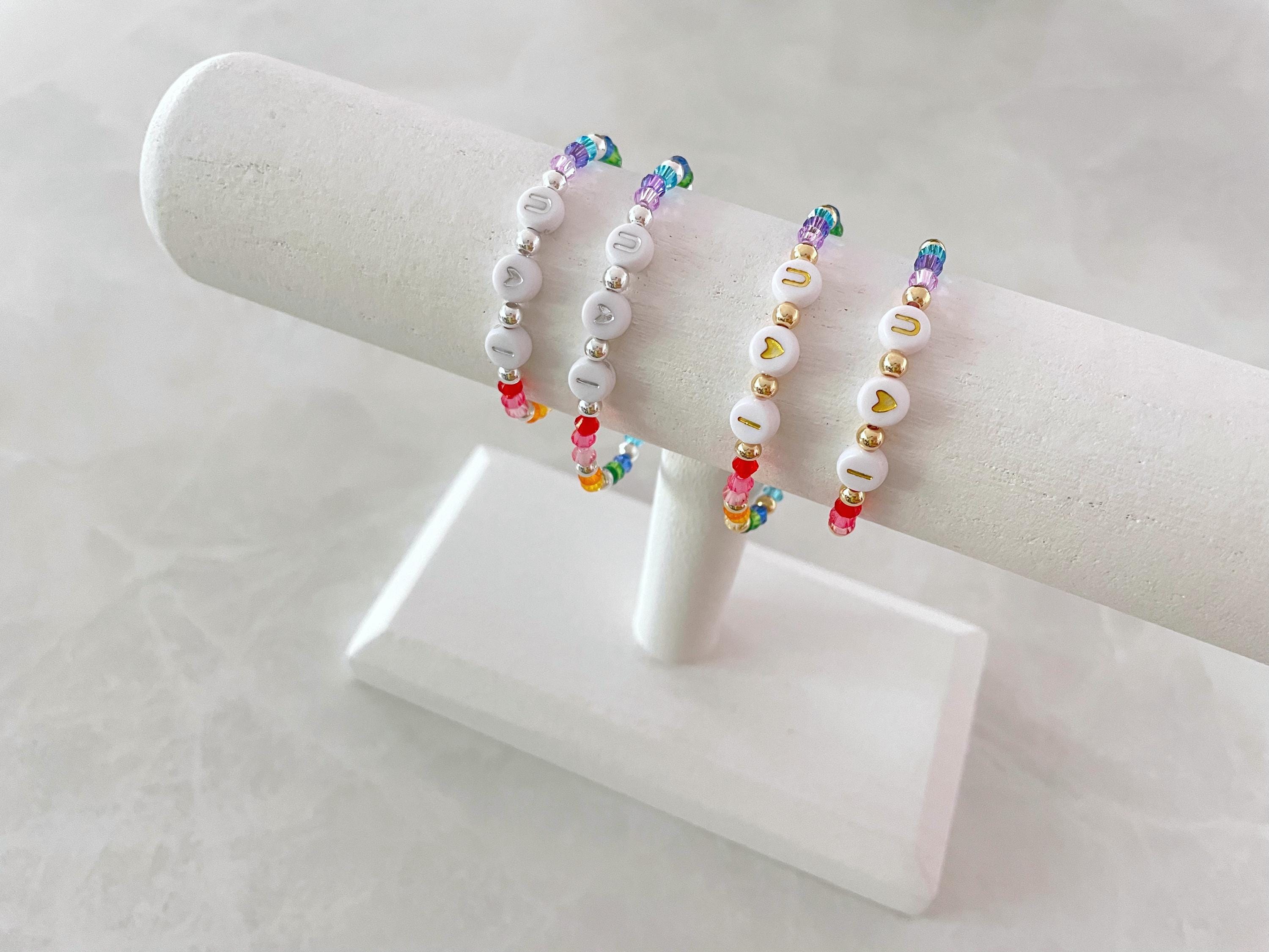 first day of school bracelet set | kindergarten bracelet | mommy and me bracelet | rainbow bracelet | preschool bracelet | kids bracelet