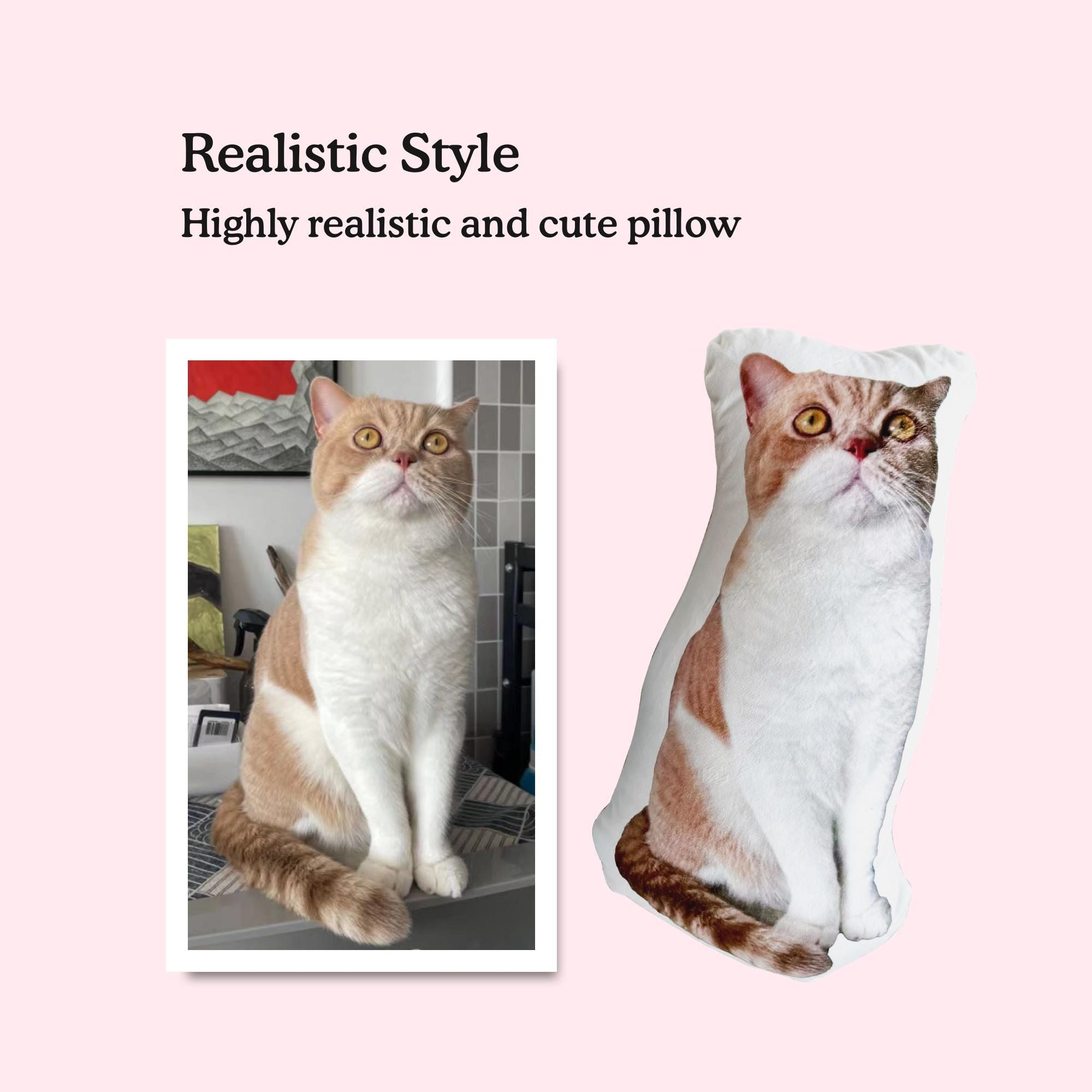 Personalized Pet Pillow, Custom 3D Pet Pillow, Ugly Pet Pillow, Pet Shaped Pillow, Pet Lover Gift, Gift for Cat Lover, Back to School Gift