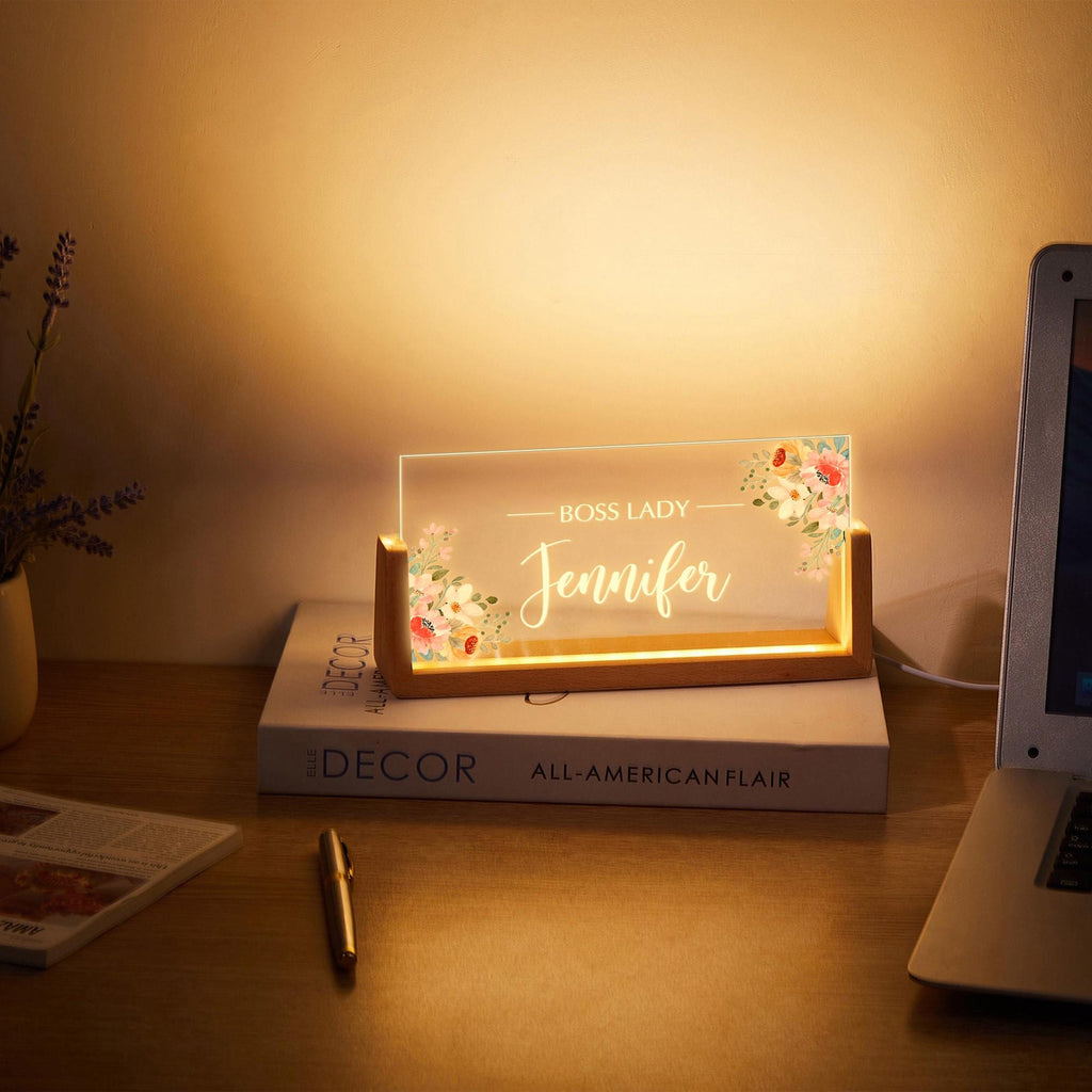 Boss Lady Desk Name Plate, Boss Lady Gift, Boss Gift for Women, Coworker Gift, Gift for Boss Female,Gift for My Boss,Gift for Female Manager