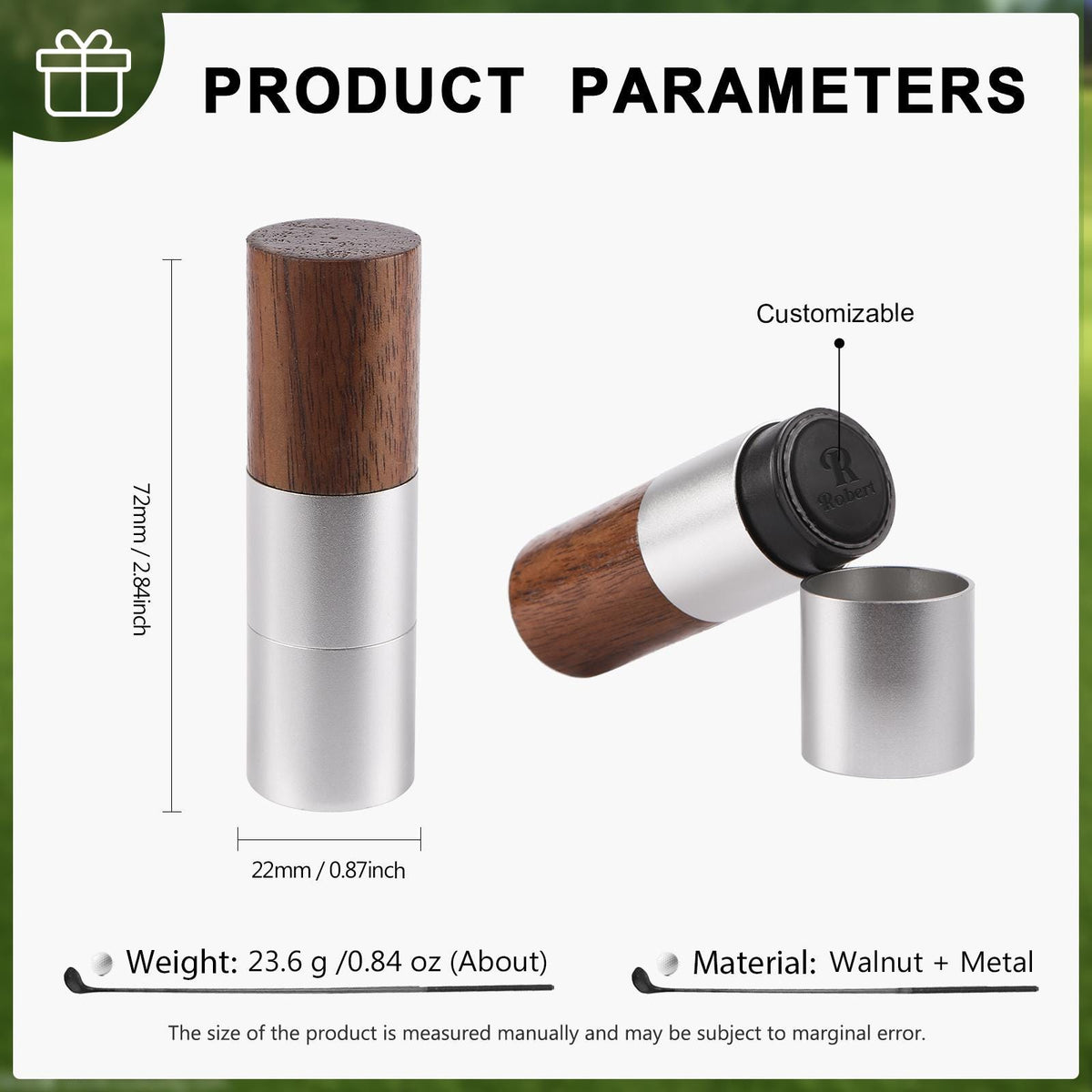 Personalized Logo Icon Golf Stamp with a Metal Box, Father's Day/Birthday/Christmas Gift for Golf Lovers/Team/Coach