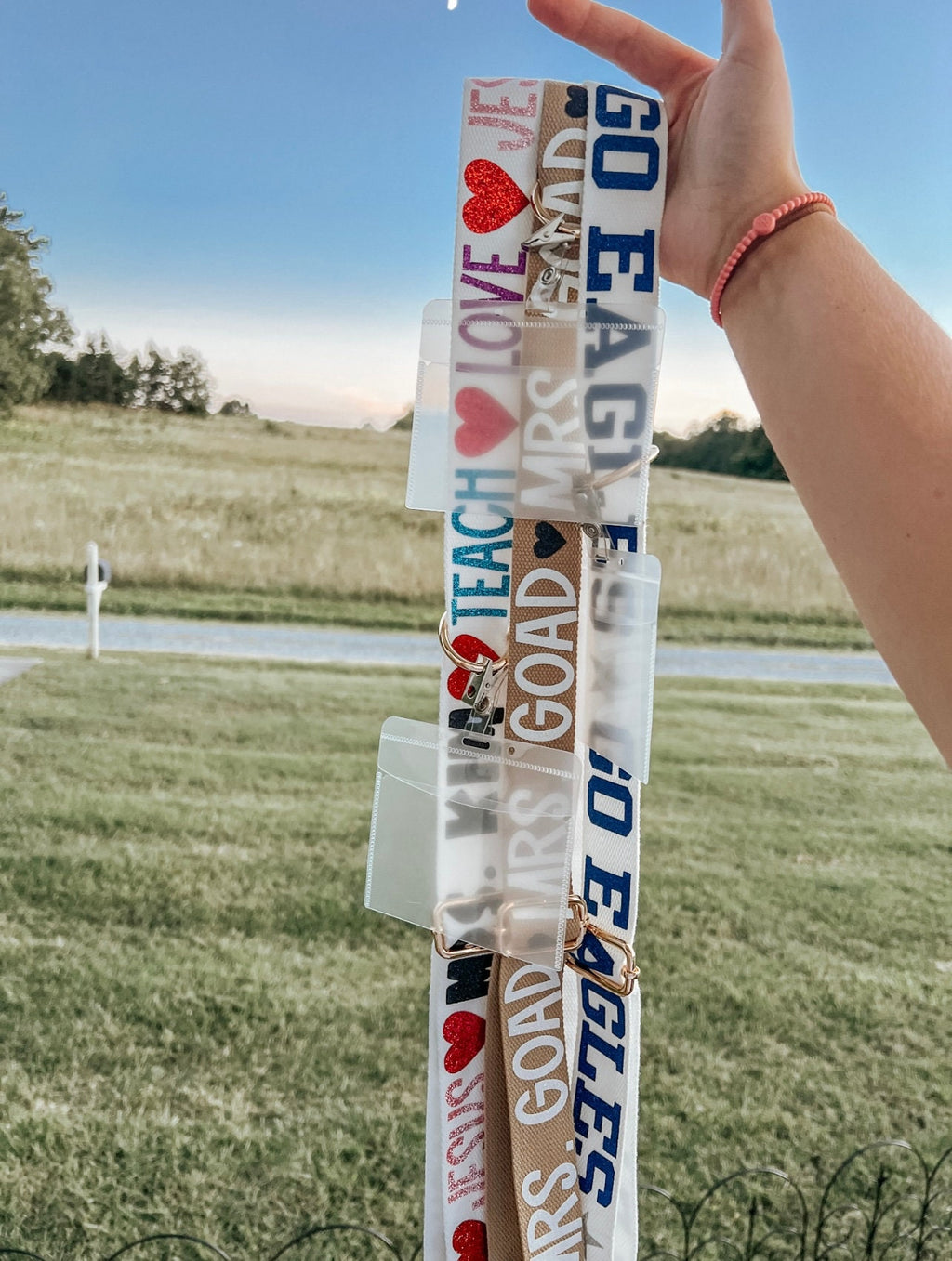 Teacher Crossbody Strap / Teacher Custom Gift / Teacher Badge Holder / Cell Phone Sling / Crossbody Phone Strap  / Teacher Accessories