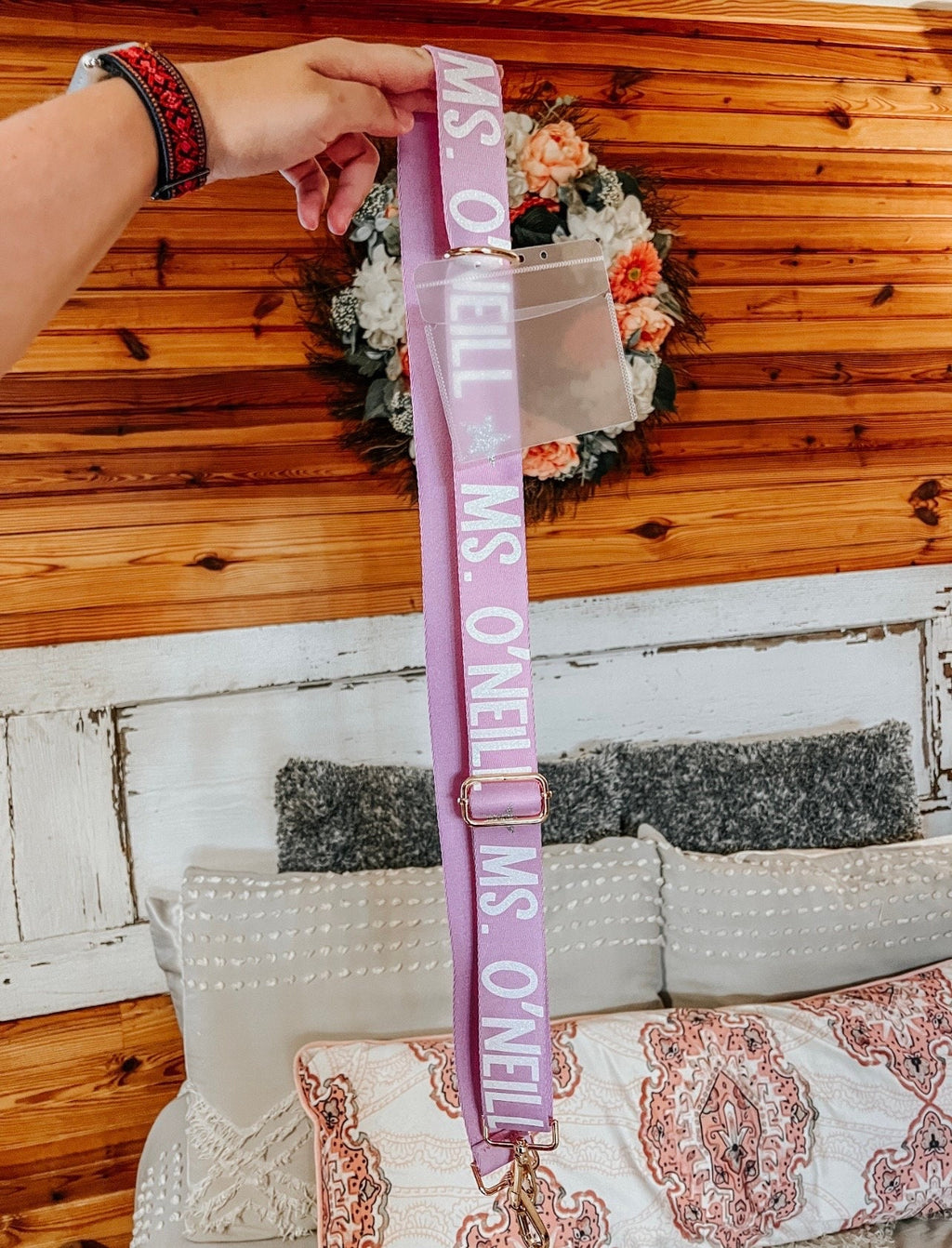 Teacher Crossbody Strap / Teacher Custom Gift / Teacher Badge Holder / Cell Phone Sling / Crossbody Phone Strap  / Teacher Accessories