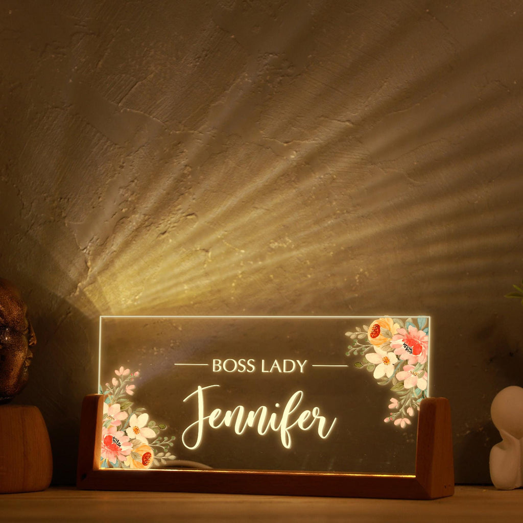 Boss Lady Desk Name Plate, Boss Lady Gift, Boss Gift for Women, Coworker Gift, Gift for Boss Female,Gift for My Boss,Gift for Female Manager