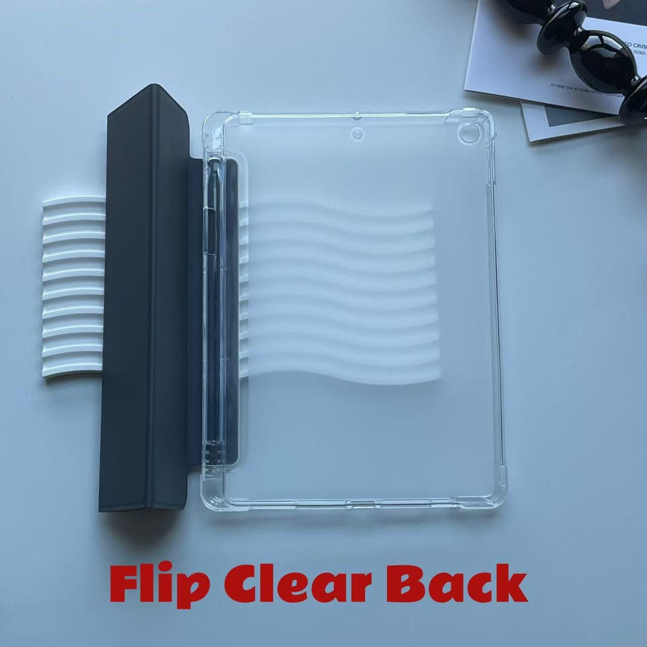 Pastel Bow and Ribbon Doodles iPad Case with Pencil Holder Protective iPad Air Case iPad Pro Case iPad Mini Case Cover Unique Gift Idea