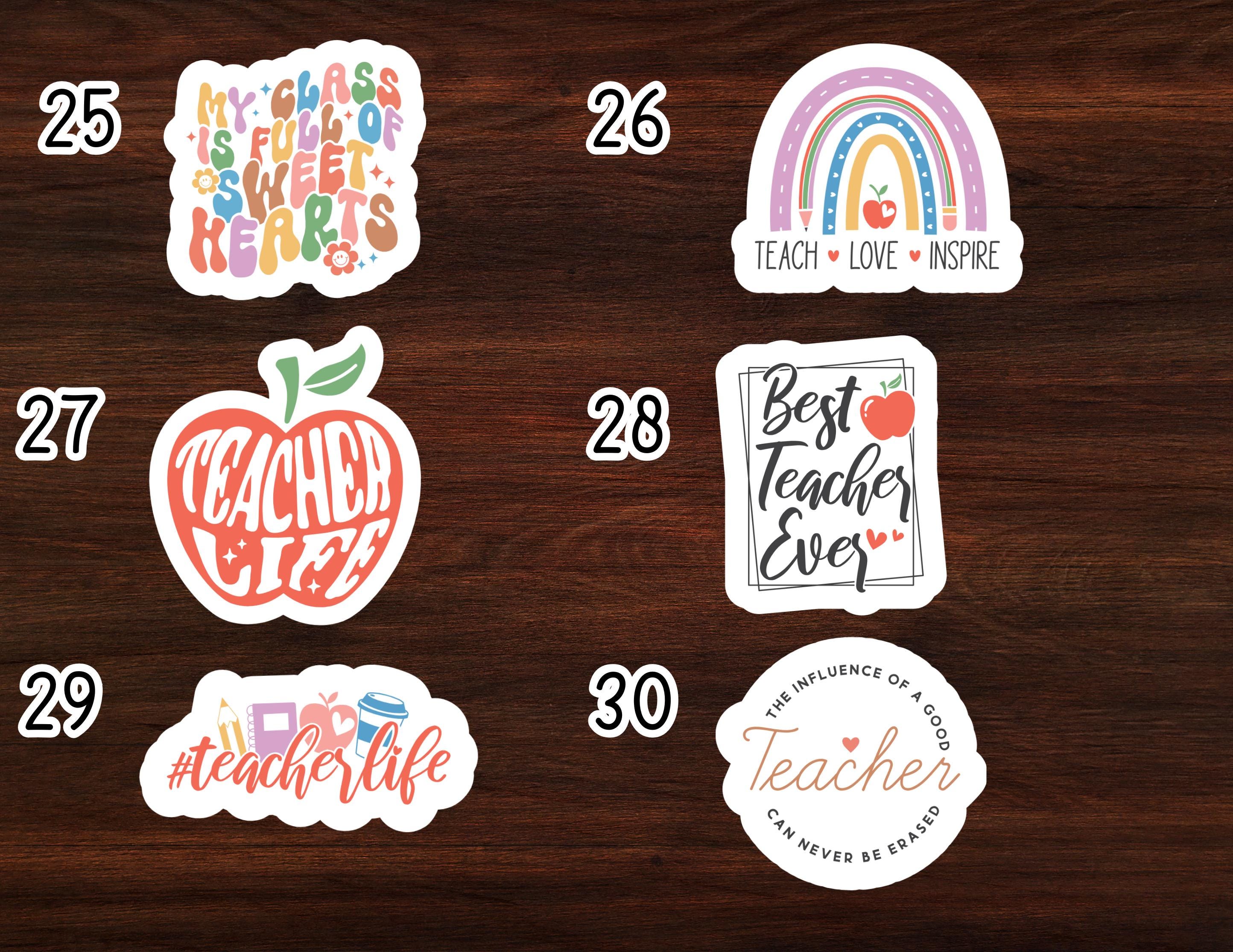 Teacher Stickers | Teacher Appreciation Stickers | Back to School | Teacher Gift | Build Your Own Sticker Pack | First Day Teacher Gift |