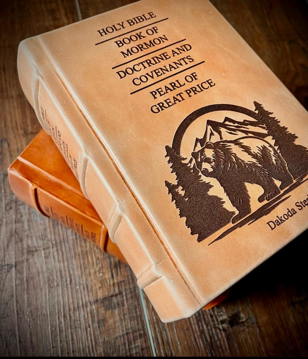 LDS Quad Leather Book of Mormon Triple Combination Holy Bible Leather LDS Scriptures Gift for Missionary Gift Called to Serve Come Follow Me