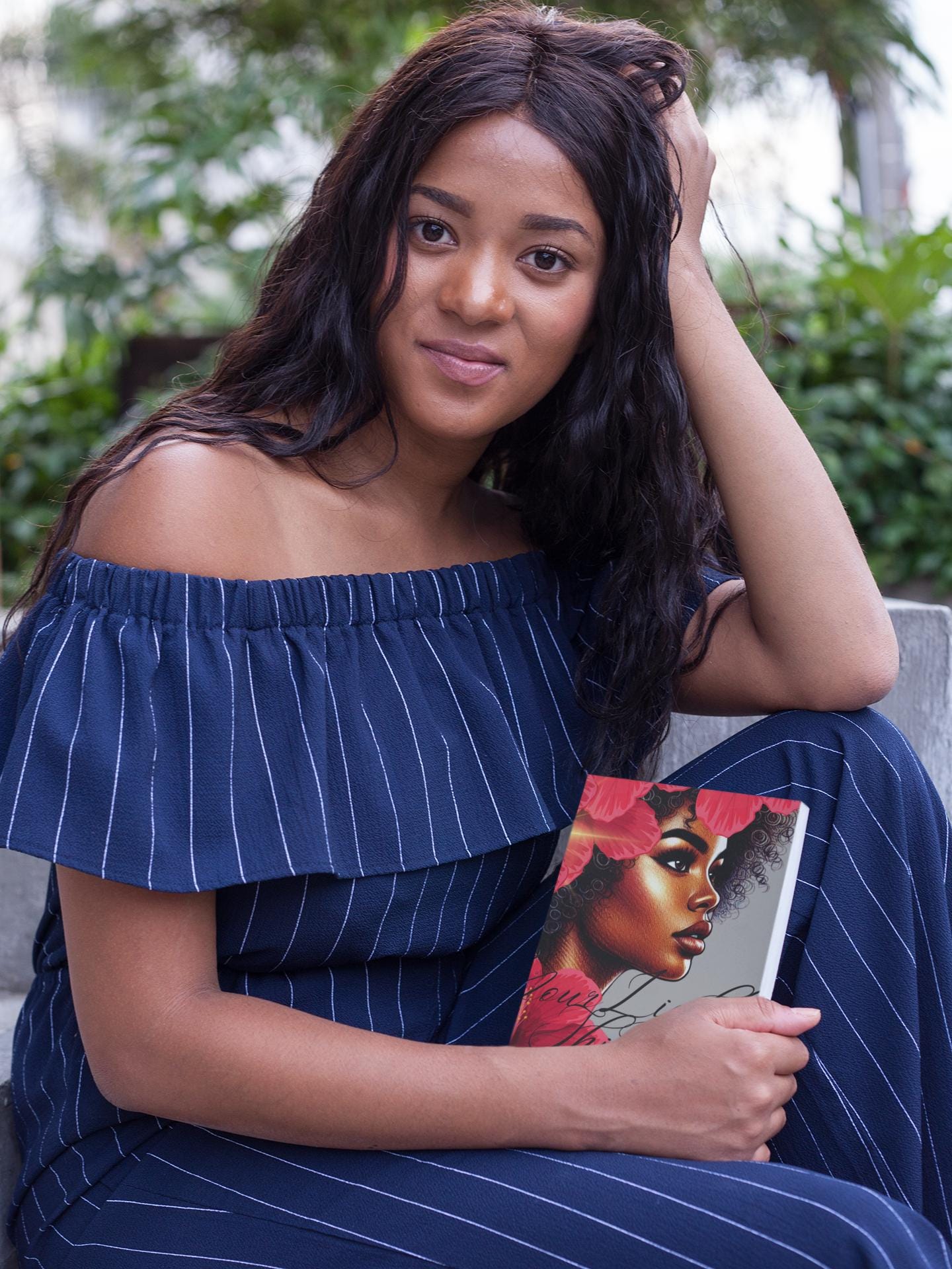 Black Girl Magic Journal Your Light Shines Through Floral Hardcover Journal, Inspirational Journal for Women, Notebook, Beautiful Gray