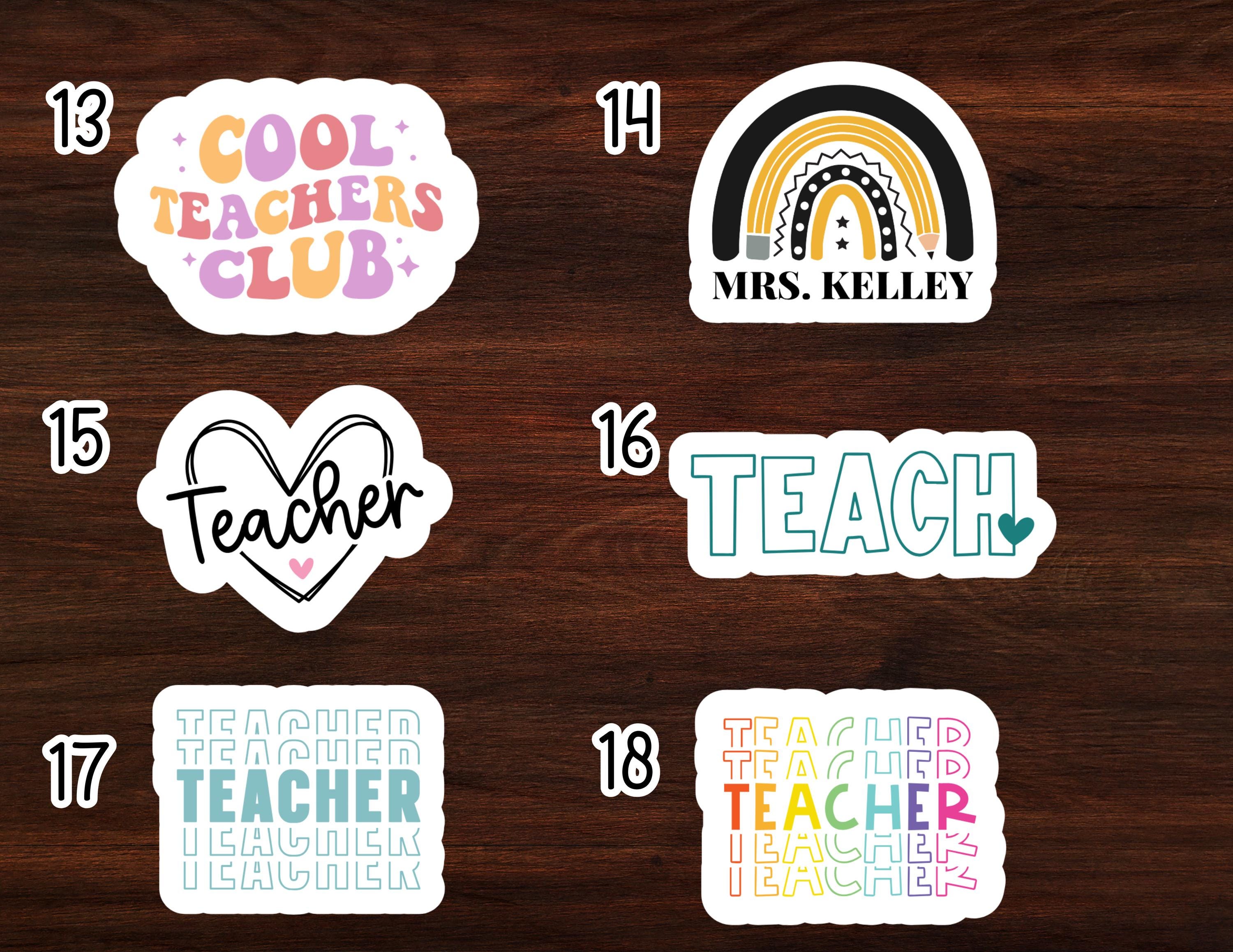 Teacher Stickers | Teacher Appreciation Stickers | Back to School | Teacher Gift | Build Your Own Sticker Pack | First Day Teacher Gift |