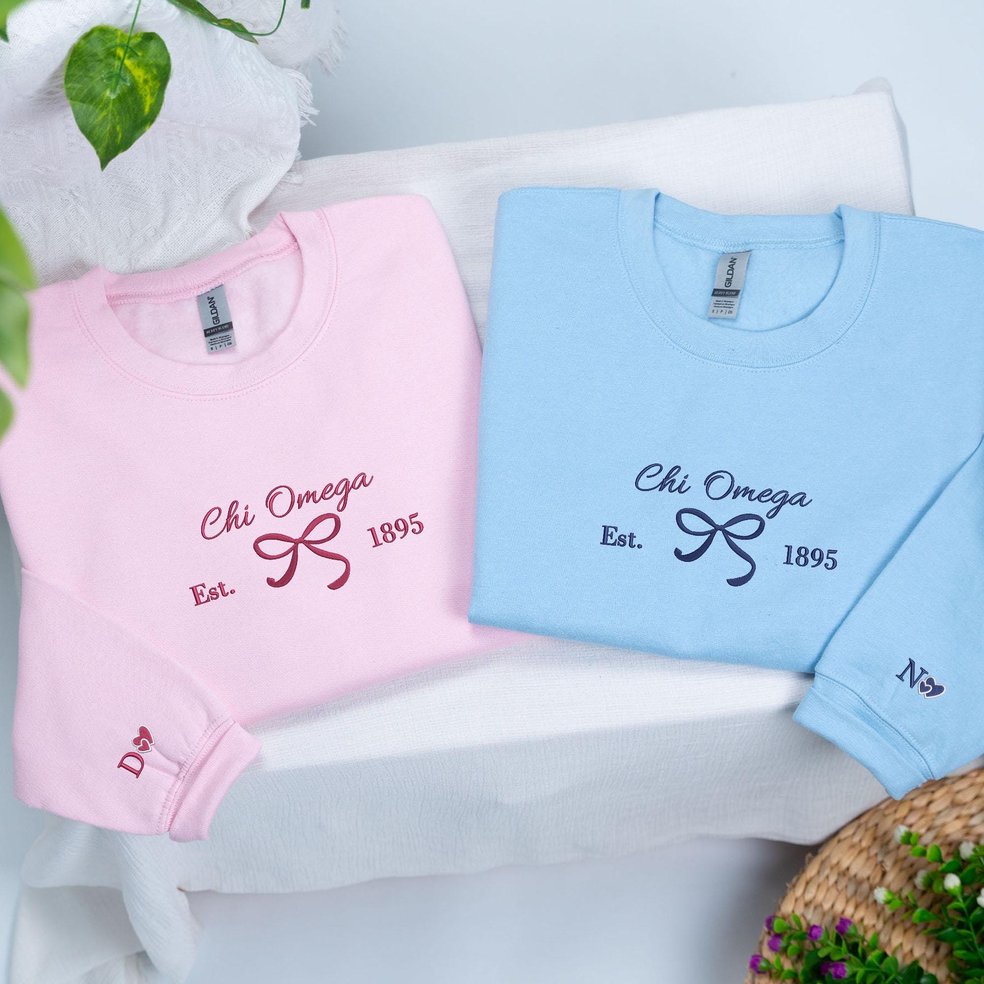 Custom Embroidered Girl's Trip 2025 Sweatshirt | Matching Besties Sweater | Custom Sorority Shirt | Custom Coquette Text Hoodie |