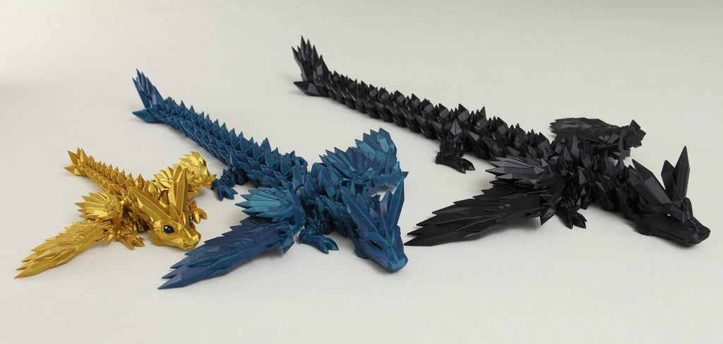 3D Printed Dragon | Articulated Fourth Wing Inspired Dragons | Bookshelf Decor | Fidget Spinner | Tairn Sgaeyl Andarna | Reader Gift Idea