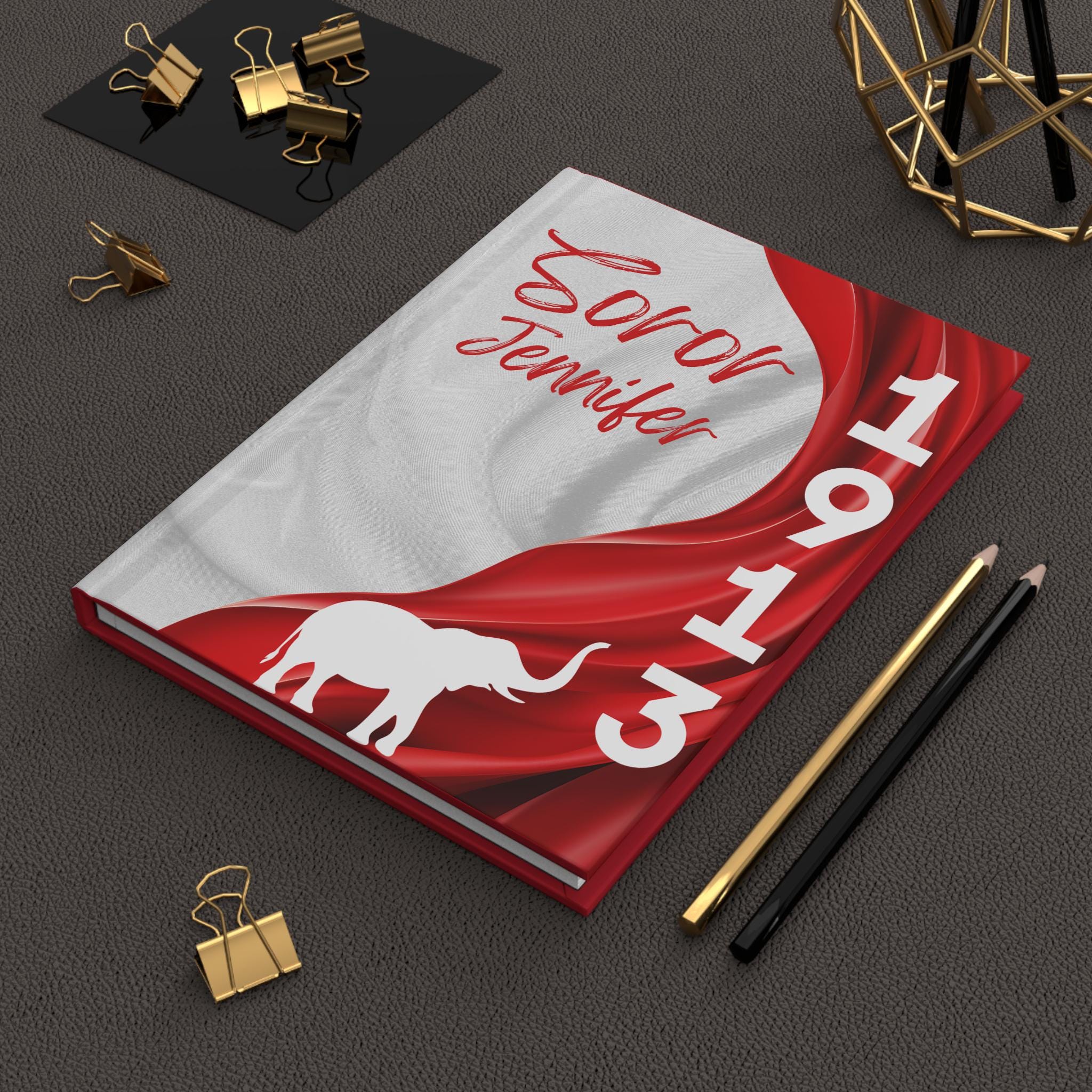 Red & White Notebook, Delta Sigma Theta Gift, Sorority Gift,1913 Diary, Unique Notebook