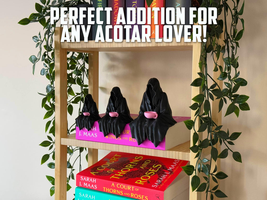 ACOTAR Suriel Bookshelf Accessory | Velaris Ghost Fantasy | Suriel Tea Court of Thorns