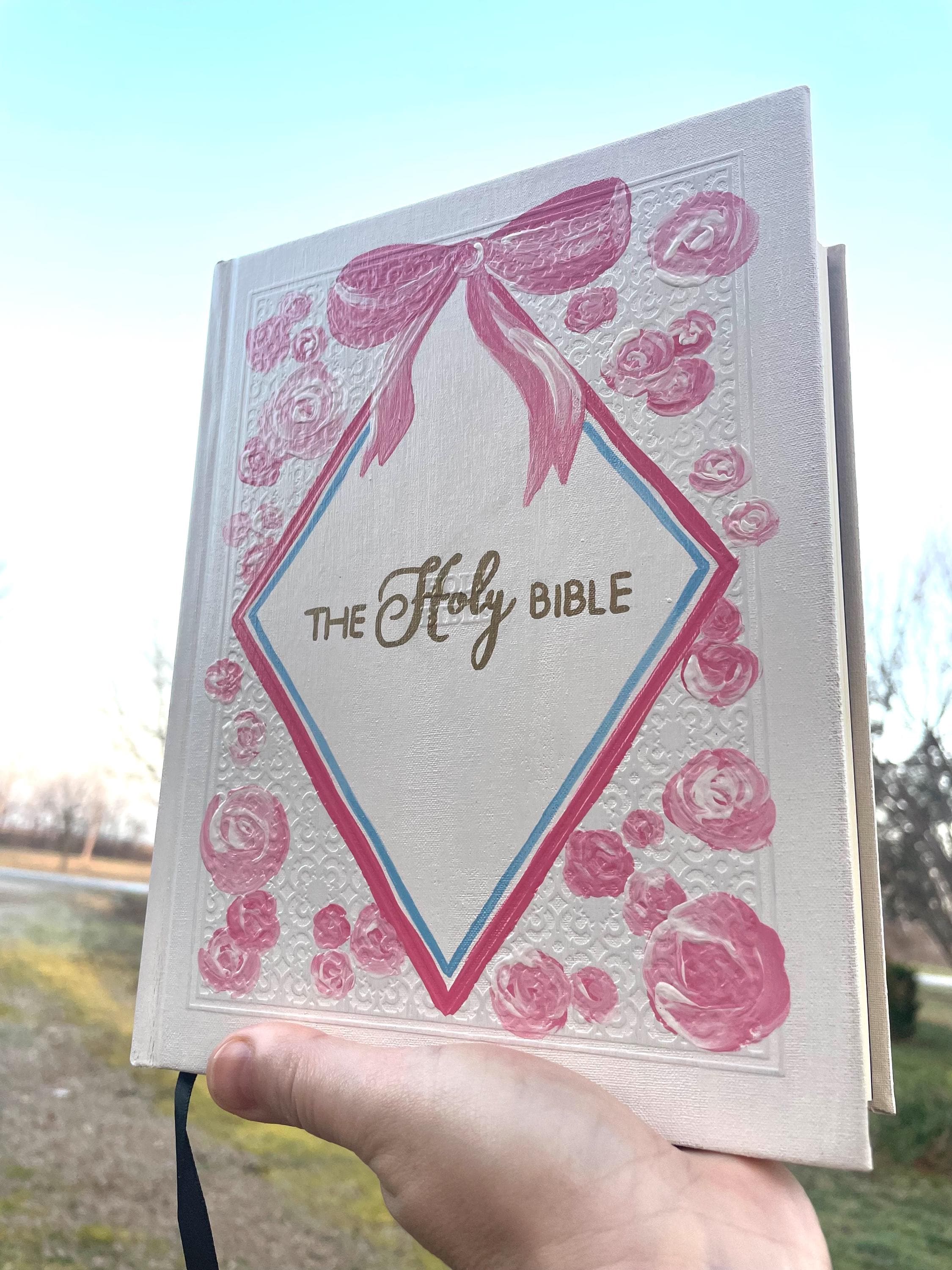 Custom Hand Painted Bibles, Love Shack Fancy, Confirmation Gift, Wedding Guestbook, Mother's Day Gift, She Reads Truth Bibles, Teen Bible