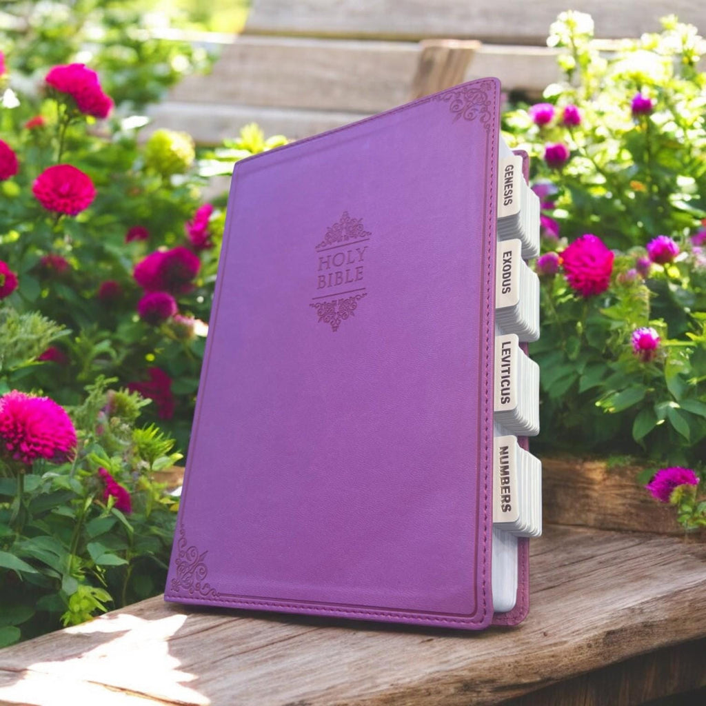 Custom Pink NIV Tabbed BIBLE with Tabs Christian Catholic Gift for Her Mom Women Girls Confirmation Communion Baptism Study Wedding Birthday