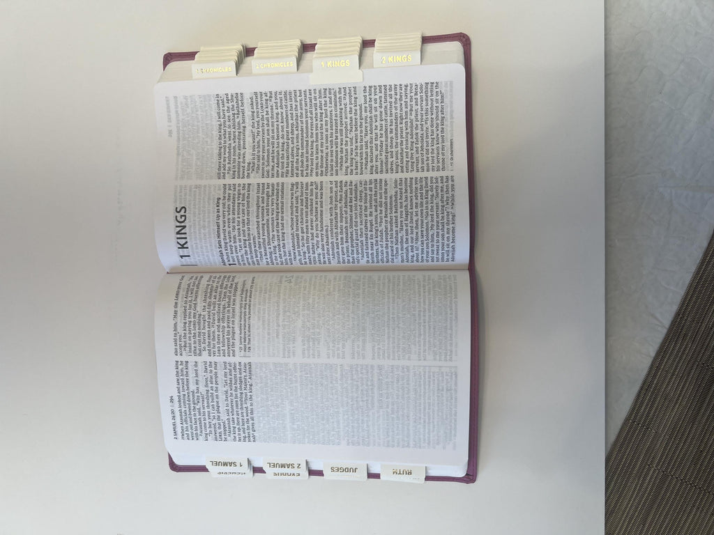 Custom Pink NIV Tabbed BIBLE with Tabs Catholic Gift for Her Mom Women Girls Confirmation Communion Baptism Christian Study Wedding Birthday