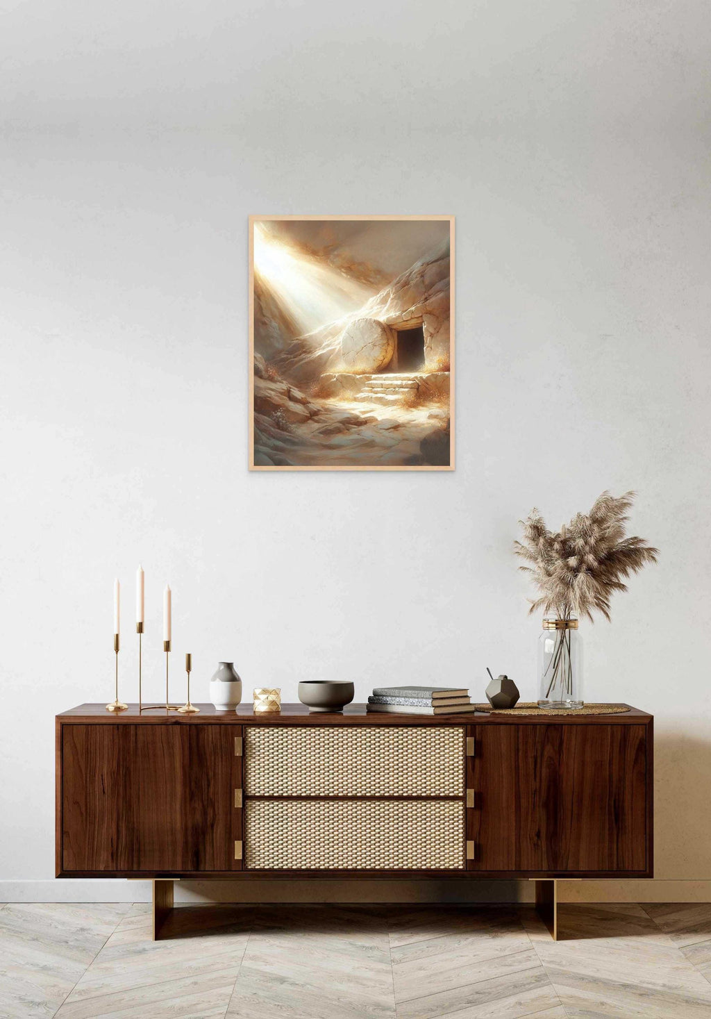 The Tomb is Empty, Christian Painting, Easter Art, Picture of Jesus Resurrection, Catholic Art, Bible Prints, Christian Wall Art, Jesus Art