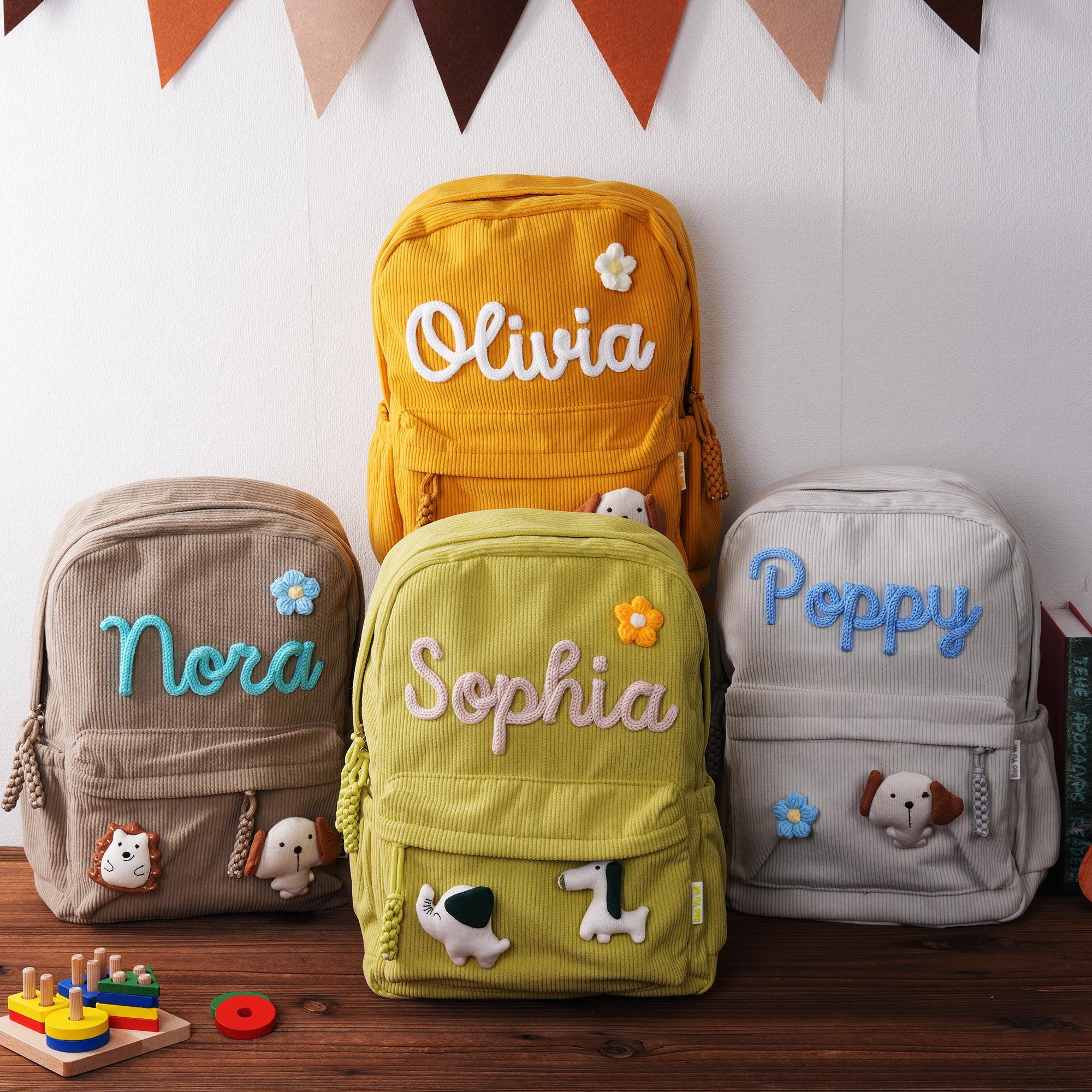 Personalized Toddler Backpack, Custom Toddler Bag, Kids Backpack With Name Preschool School Bag Children's Backpack With Name, Birthday Gift