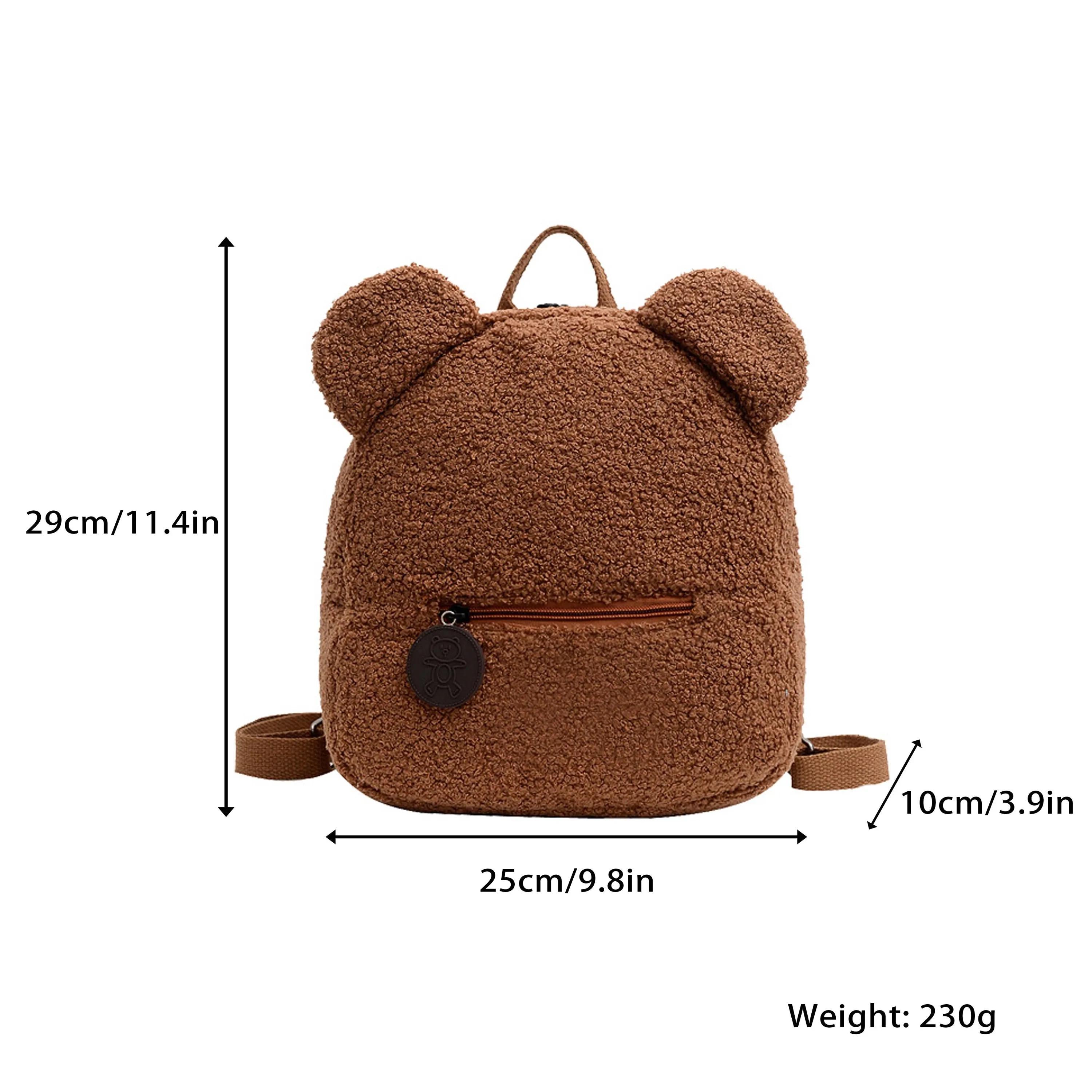 Customized Teddy Bear Backpack for Kids, Personalized Name Bag, Custom Name Embroidered Bag, Unique Child's Gift, Children's Gift Idea