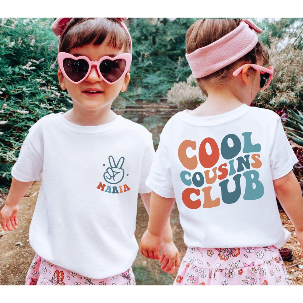 Personalized Cool Cousin Club Shirt, Custom Cousin Crew Kids Shirt, Cousin Matching Shirt, Family Reunion Outfit, Retro Style Toddler Shirt