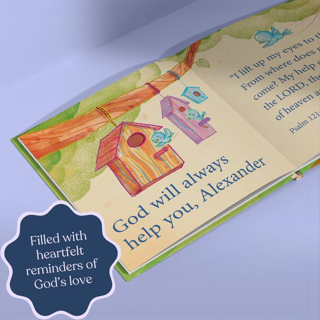 Baptism Gift, Christening Gift, Personalized Bible Verse, God's Promises, Boy or Girl Baptism Gift, Baby Dedication Gift, Baptism Keepsake