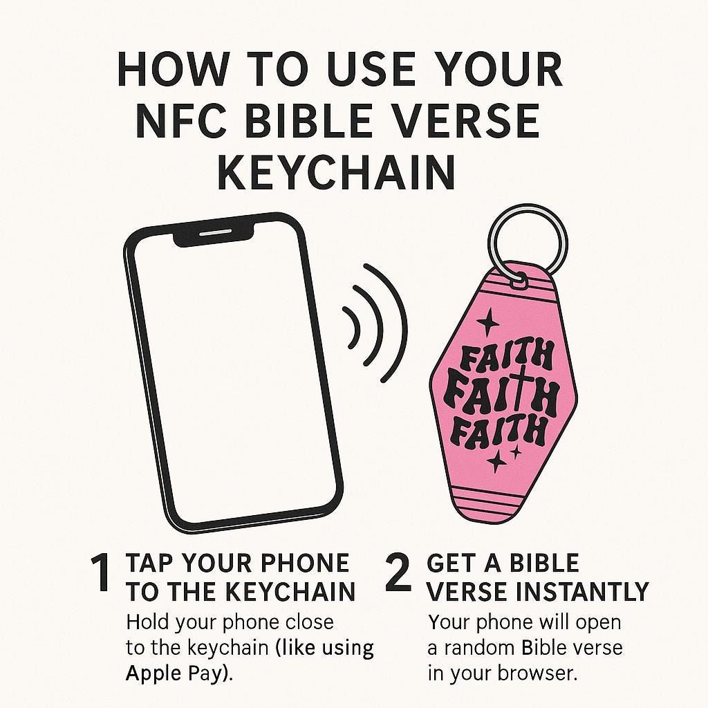 Daily Bible Verse Keychain, Daily Faith Reminder Inspirational Gift for Christians, Church, Personalized Faith Gift , Gift for Christians,