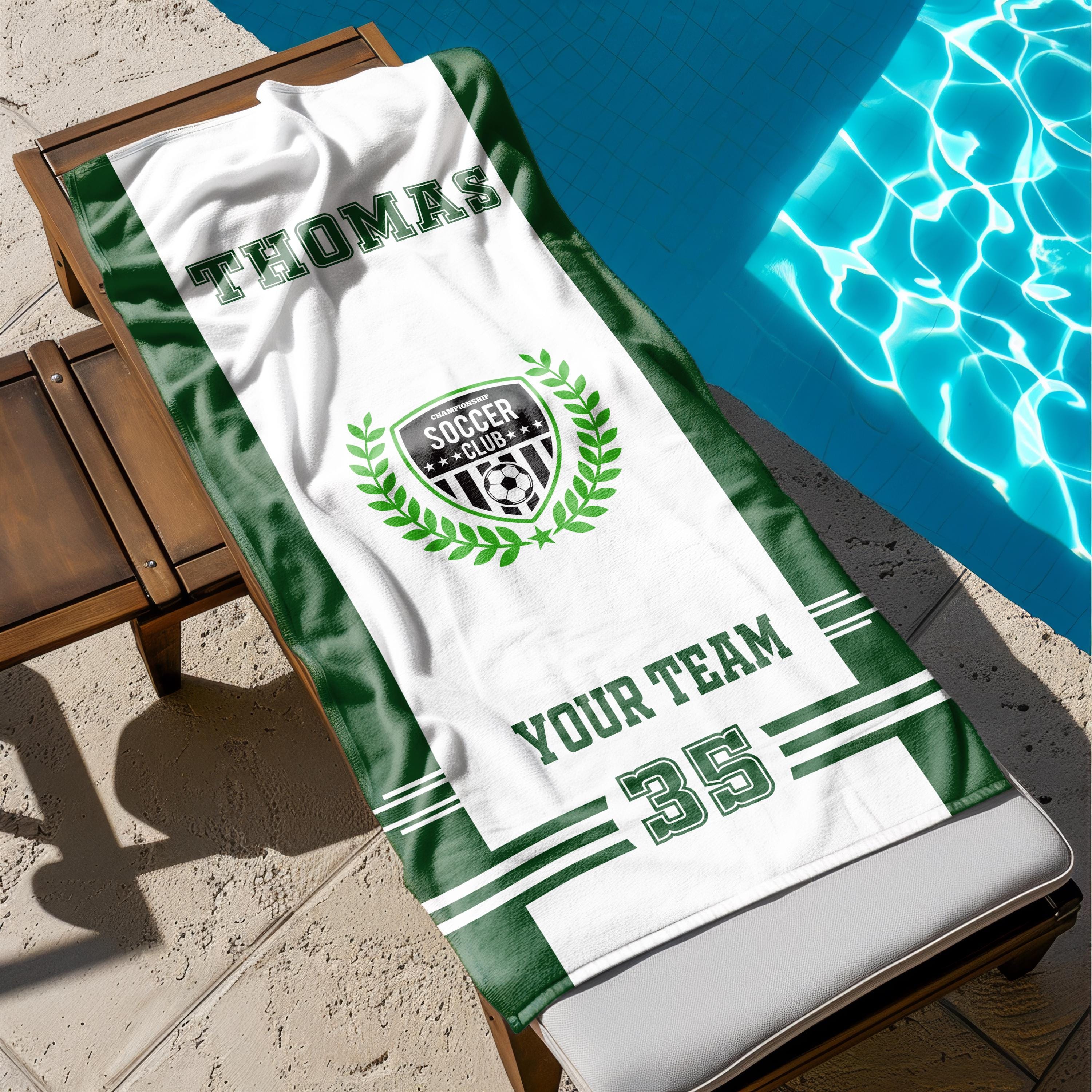 Personalized Baseball Beach Towel – Custom Softball Towel with Team Logo, Sports Towel for School Teams or Cooperstown Gifts,Bulk Order