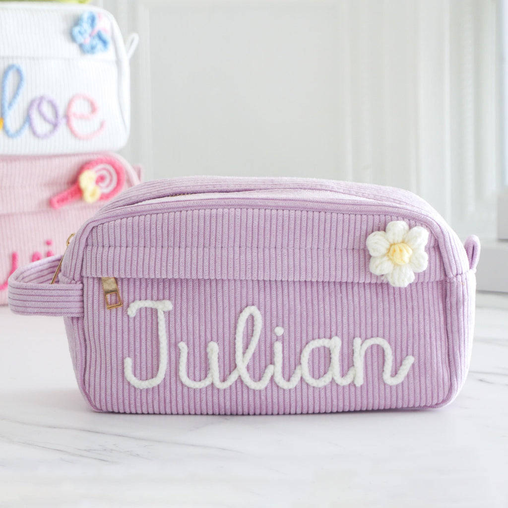 Personalized Pencil Case, Back To School Gift, Custom Name Corduroy Pencil Case For Kids, Girls Pencil Pouch, Girls /Boys Birthday Gift